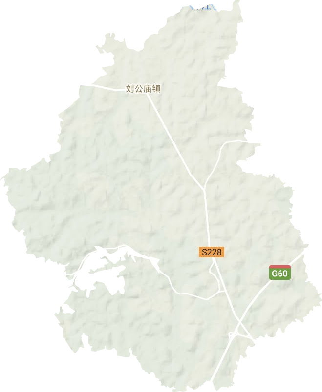 刘公庙镇地形地图