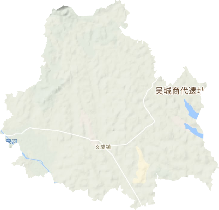 义成镇地形地图