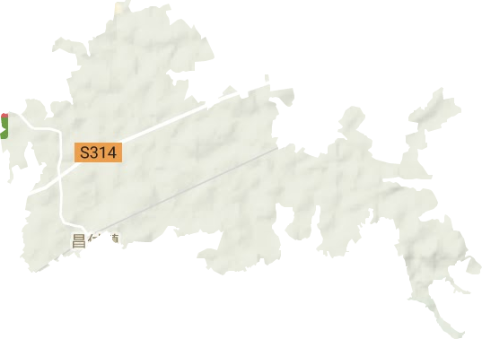 省双金园艺场地形地图