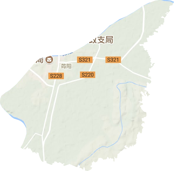 筠阳街道地形地图