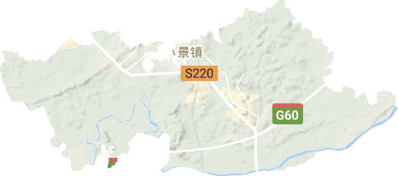 八景镇地形地图