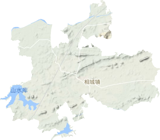 相城镇地形地图