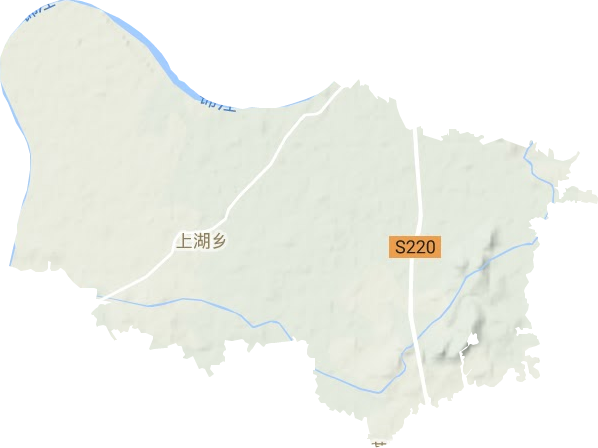 上湖乡地形地图