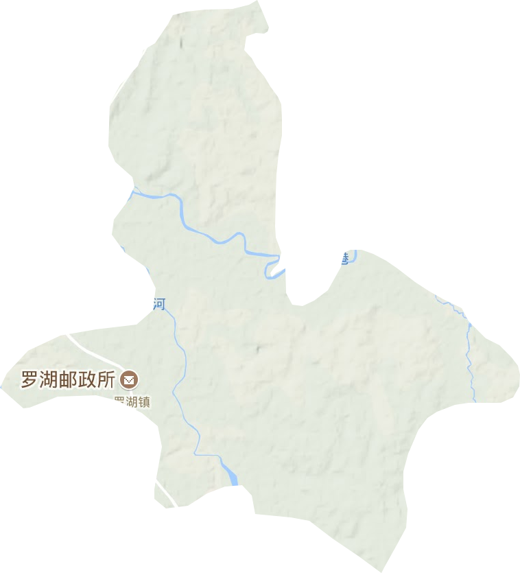 罗湖镇地形地图
