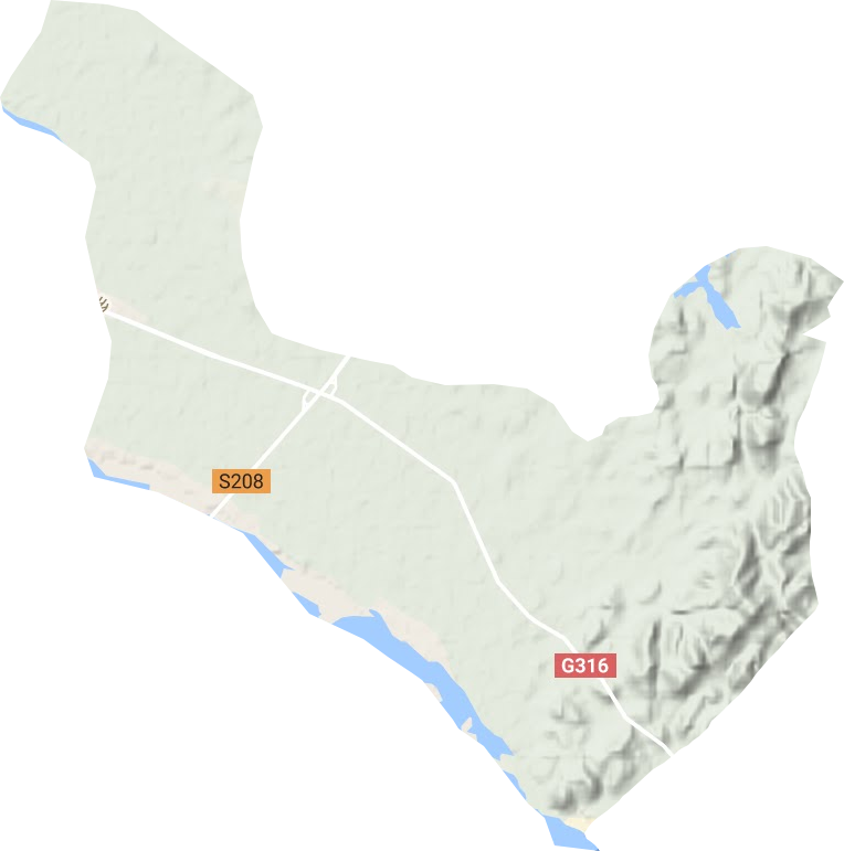 湖南乡地形地图