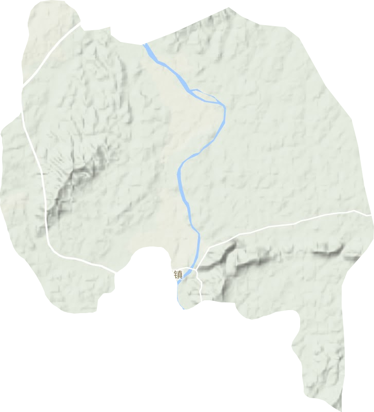 龙溪镇地形地图