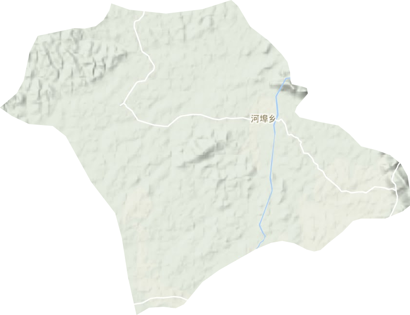 河埠乡地形地图