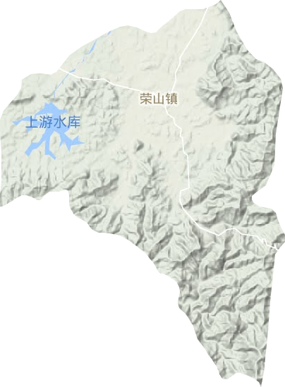 荣山镇地形地图