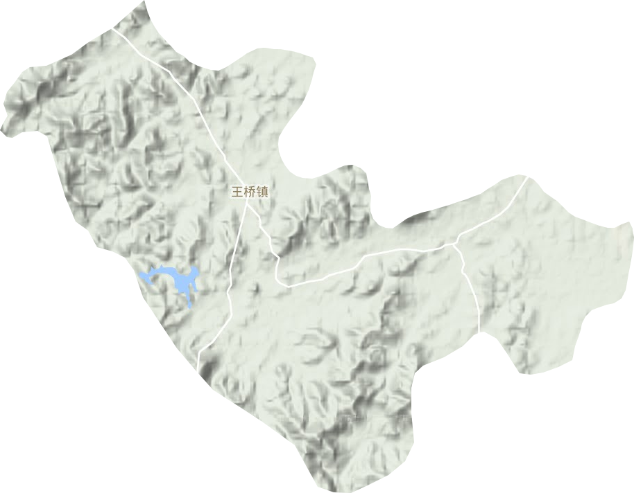 王桥镇地形地图