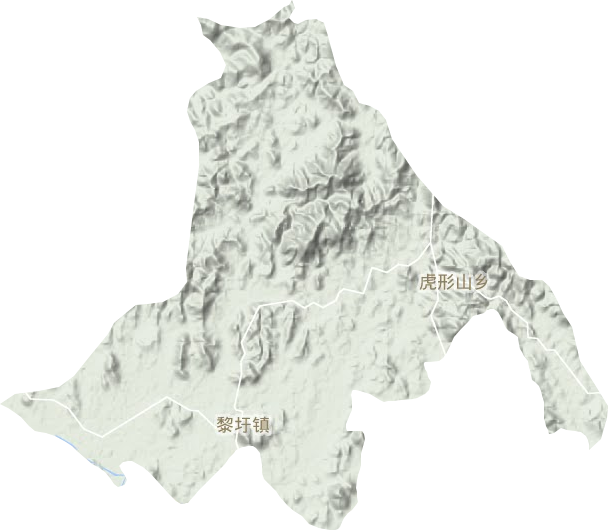 黎圩镇地形地图