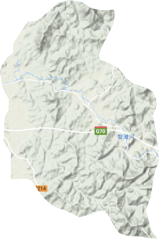 潭溪乡地形地图