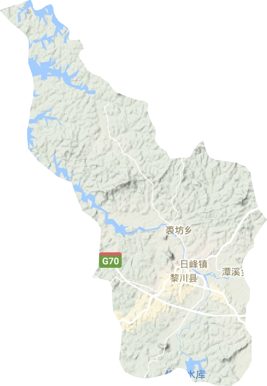 日峰镇地形地图