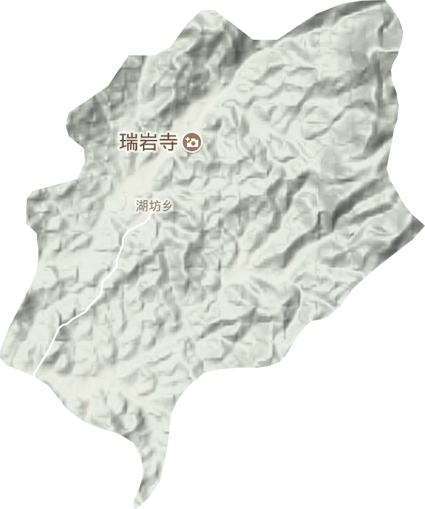 湖坊乡地形地图