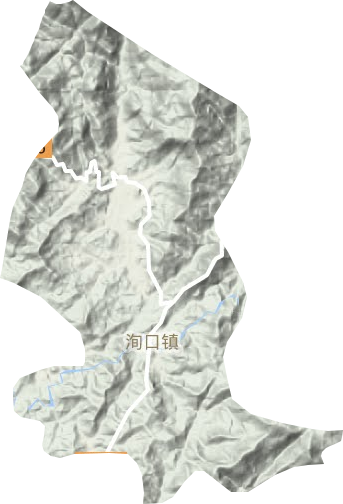 洵口镇地形地图