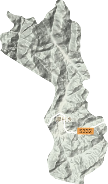 厚村乡地形地图