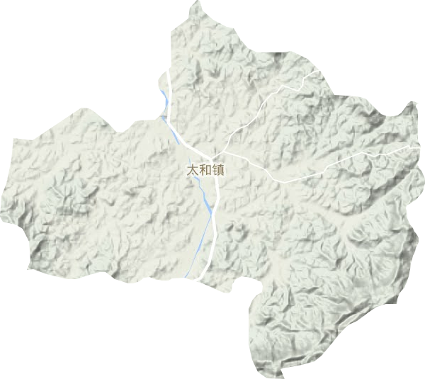 太和镇地形地图