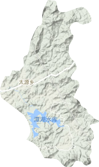 太源乡地形地图