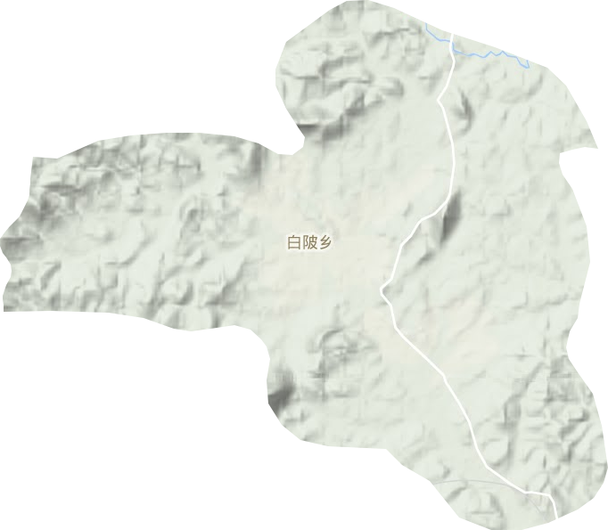 白陂乡地形地图