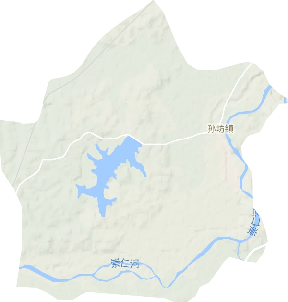 孙坊镇地形地图