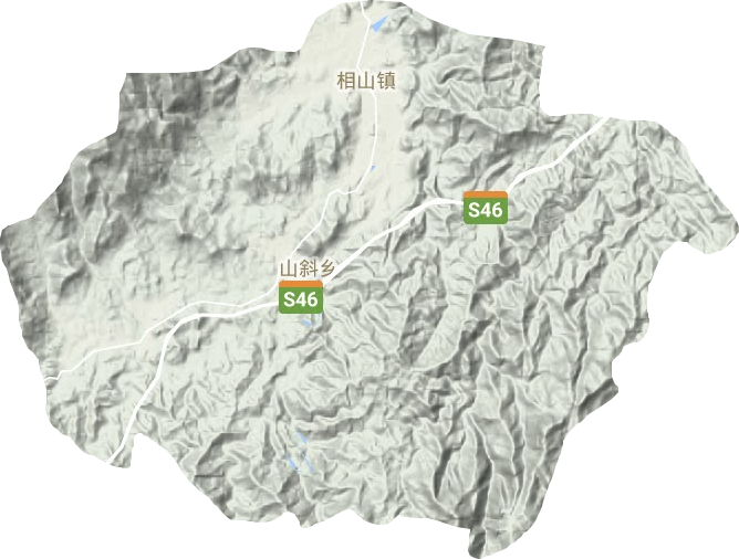 相山镇地形地图