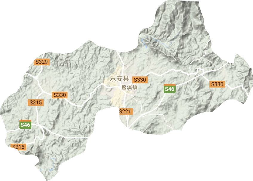 鳌溪镇地形地图