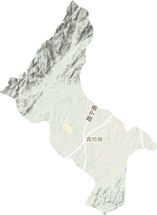 龚坊镇地形地图