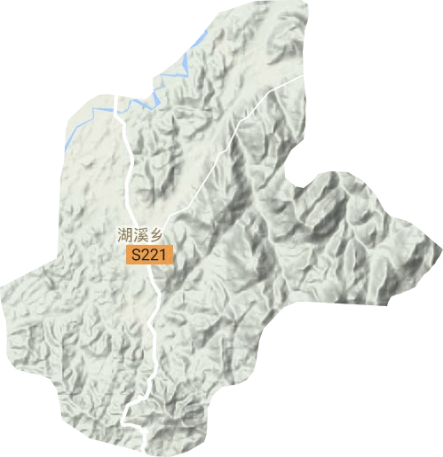 湖溪乡地形地图