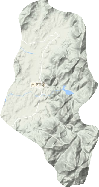 南村乡地形地图