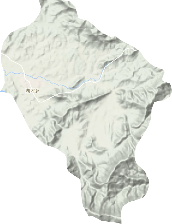 湖坪乡地形地图