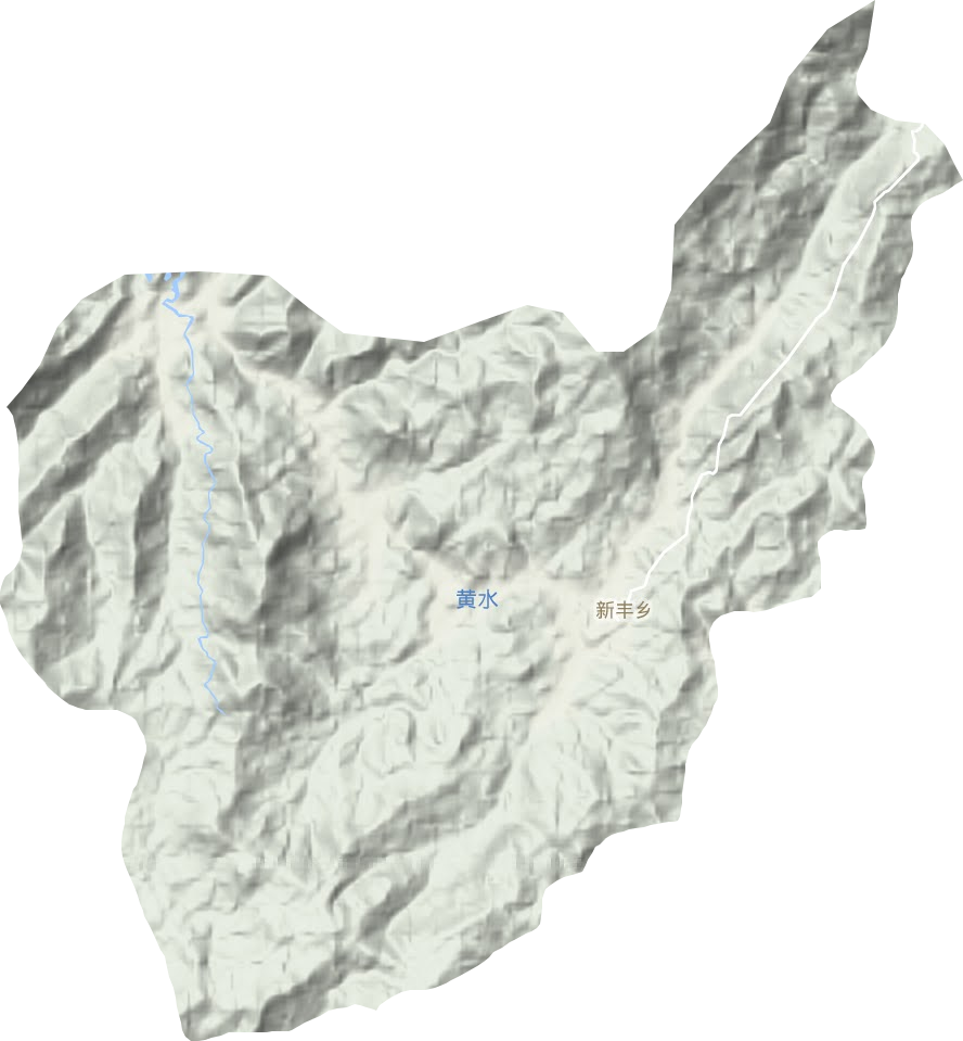 新丰乡地形地图