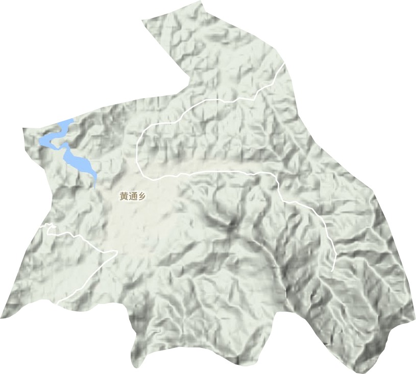 黄通乡地形地图
