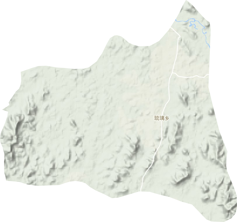 琉璃乡地形地图