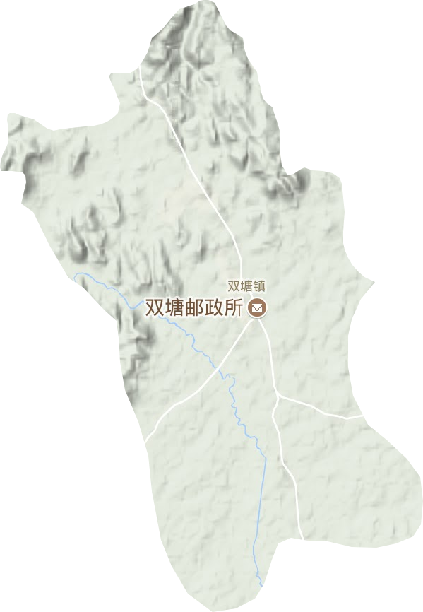 双塘镇地形地图