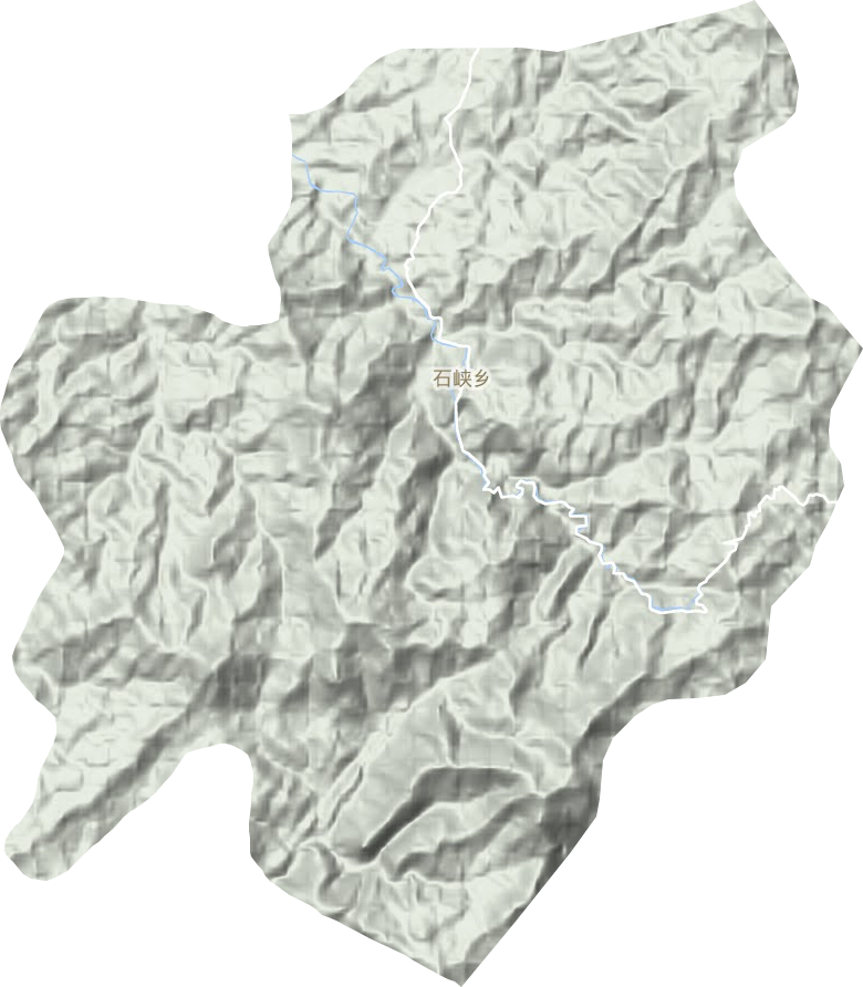 石峡乡地形地图