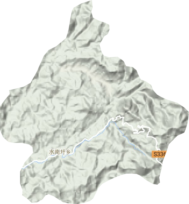 水南圩乡地形地图