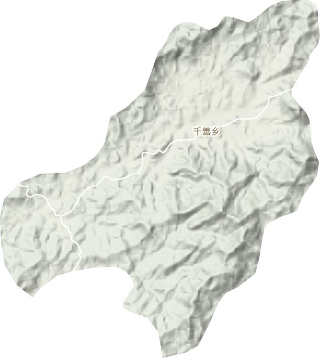 千善乡地形地图