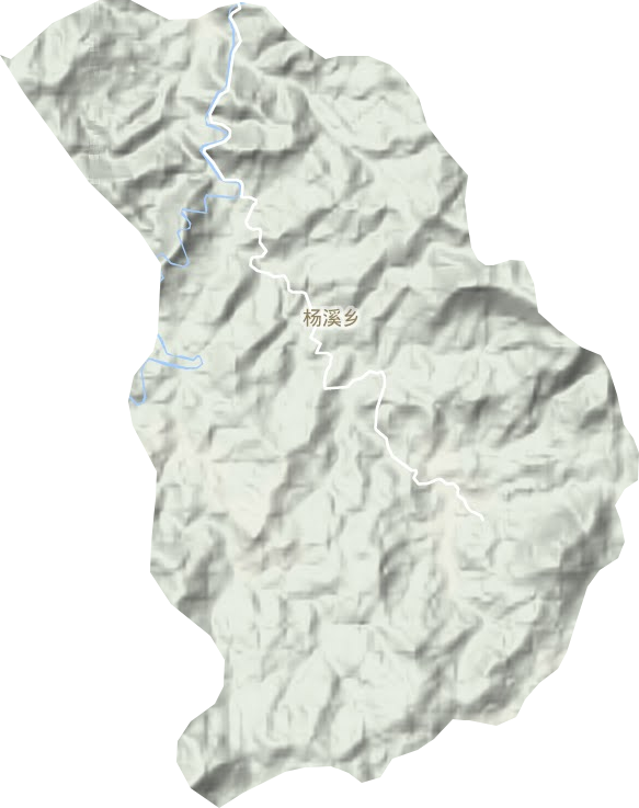 杨溪乡地形地图
