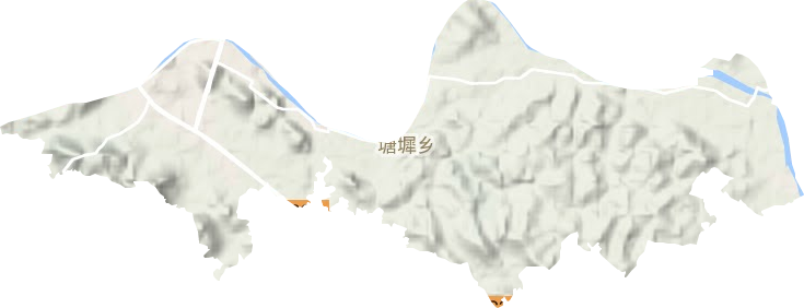 丰溪街道地形地图