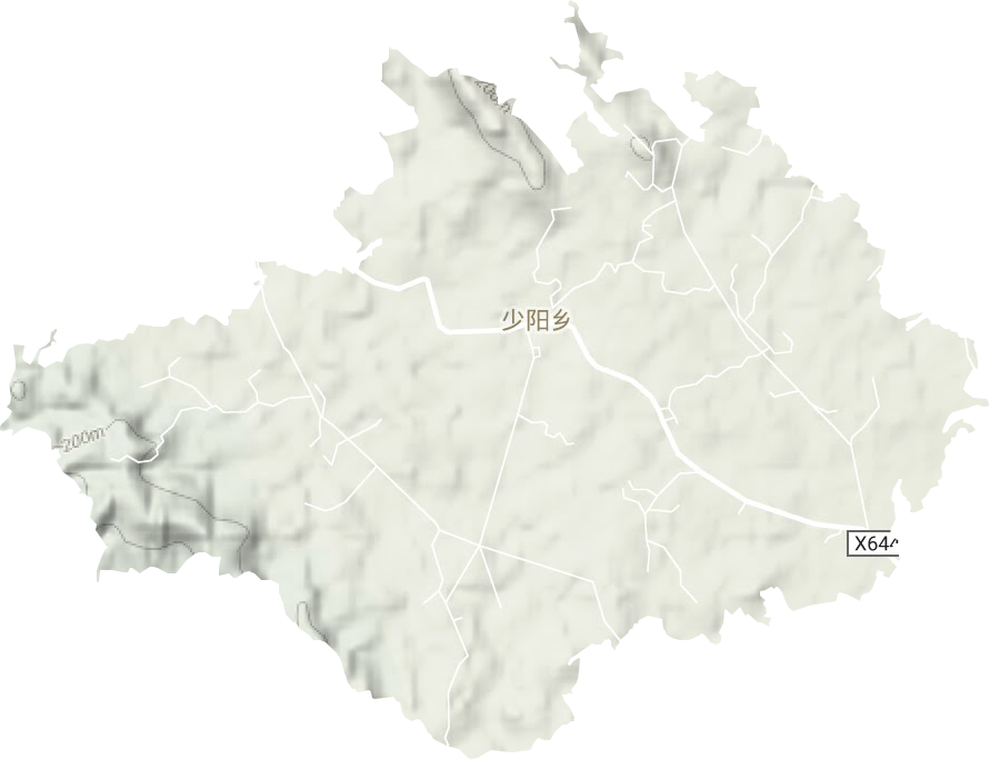 少阳乡地形地图