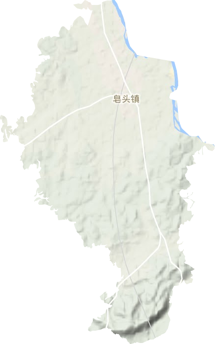 皂头镇地形地图
