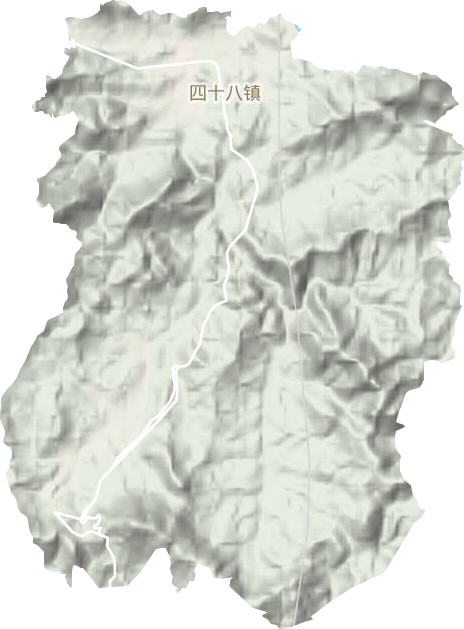 四十八镇地形地图