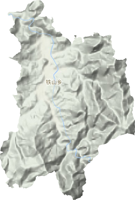 铁山乡地形地图
