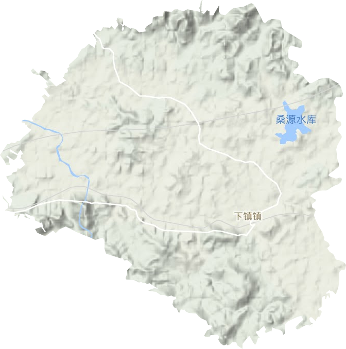 下镇镇地形地图
