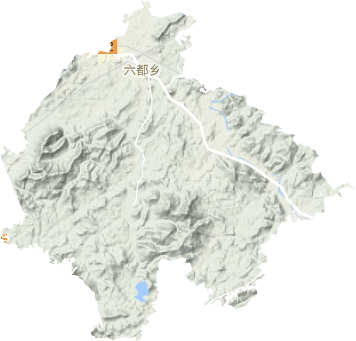 六都乡地形地图