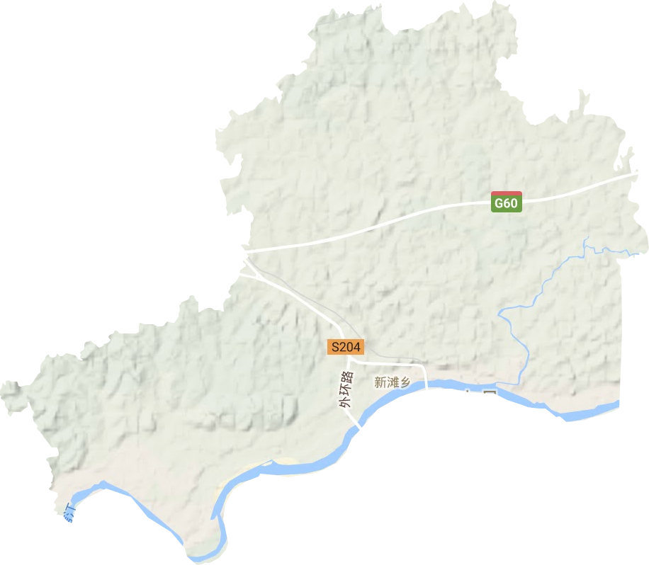 新滩乡地形地图