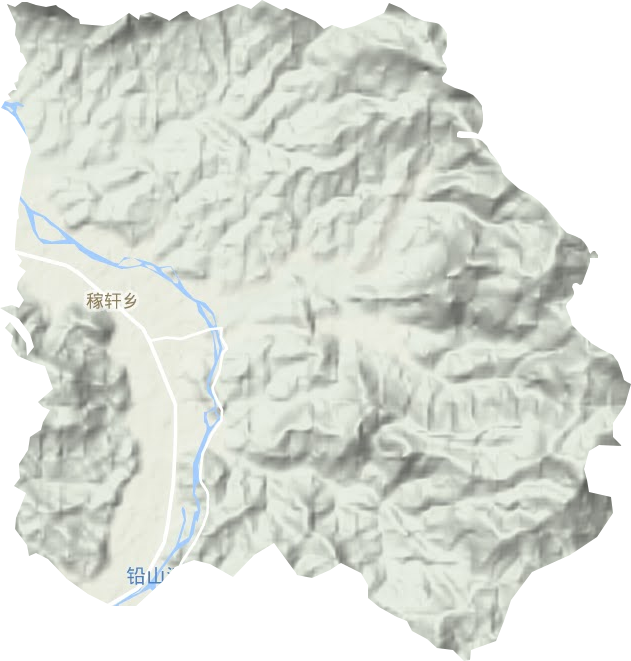 稼轩乡地形地图
