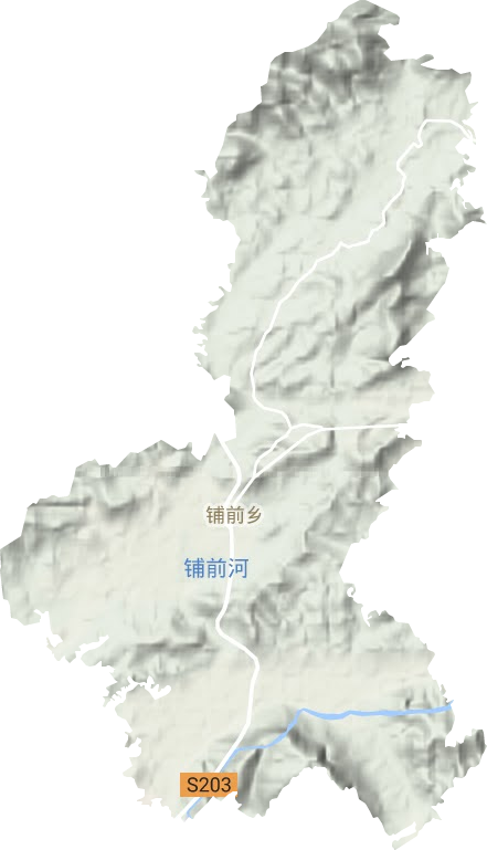 岑阳镇地形地图