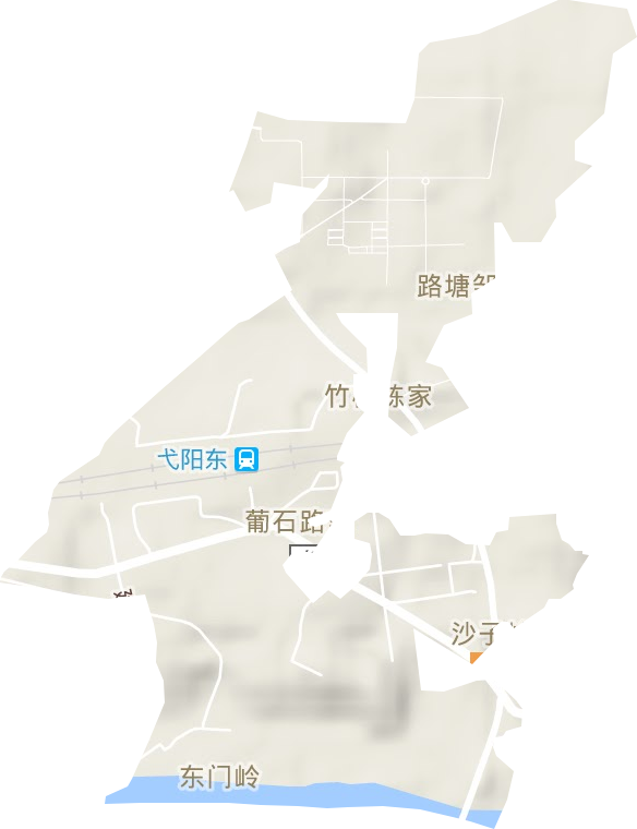 桃源街道地形地图