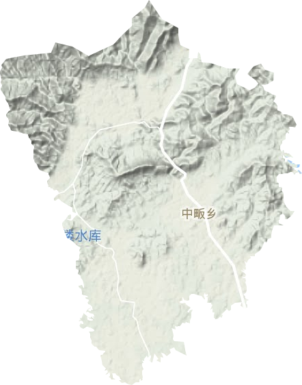 中畈乡地形地图