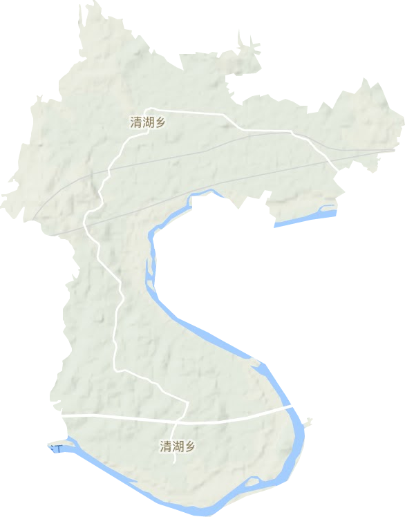 清湖乡地形地图